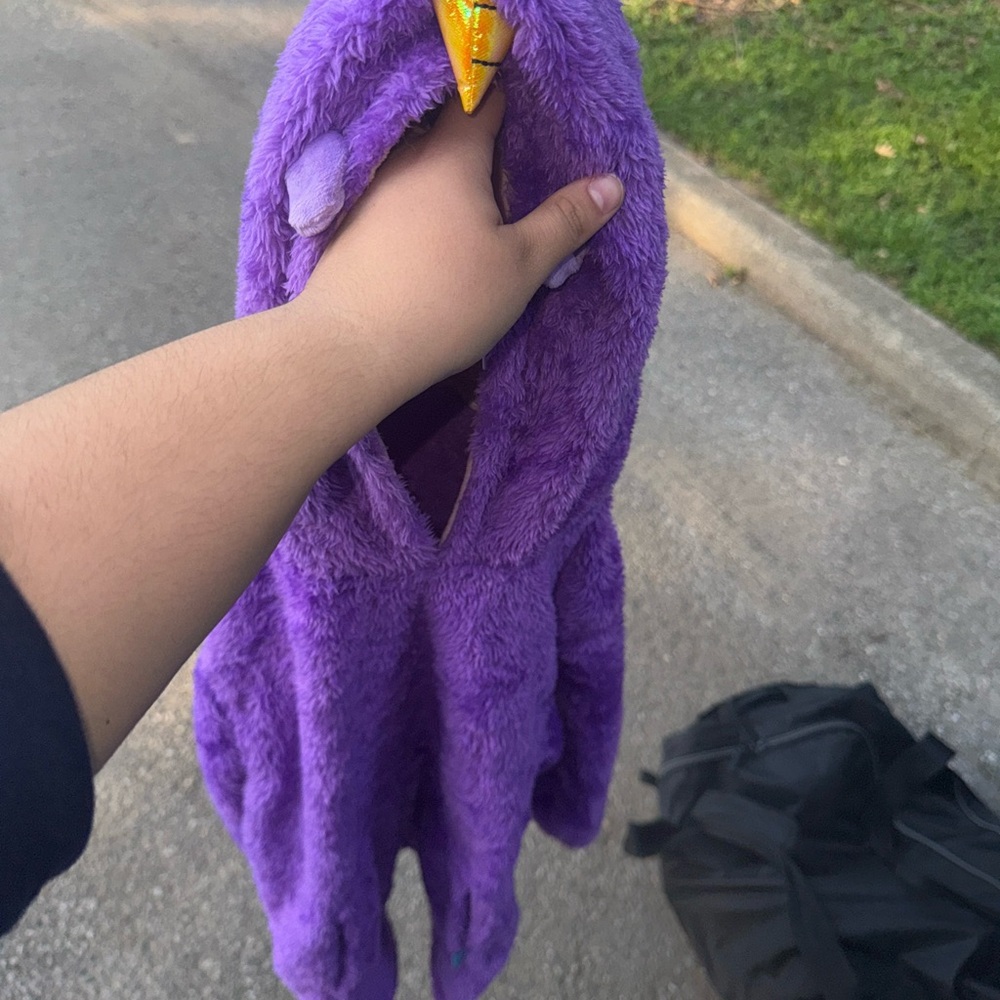 Purple Plush Dinosaur Costume